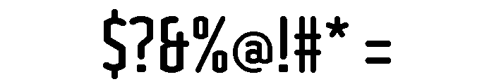Clicker Compressed Semi Bold Font OTHER CHARS