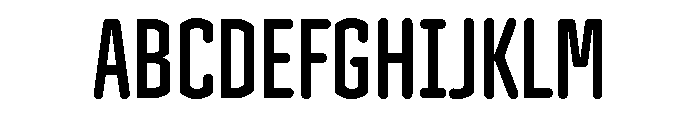 Clicker Compressed Semi Bold Font UPPERCASE