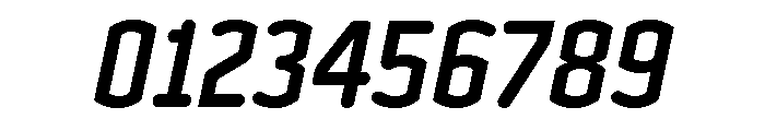 Clicker Condensed Bold Italic Font OTHER CHARS