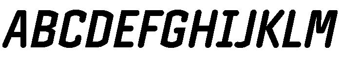 Clicker Condensed Bold Italic Font UPPERCASE