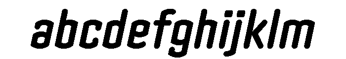 Clicker Condensed Bold Italic FONT