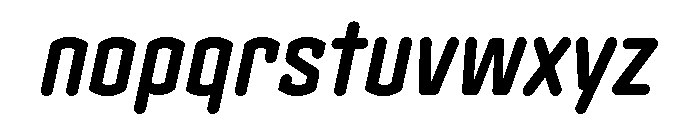 Clicker Condensed Bold Italic Font LOWERCASE