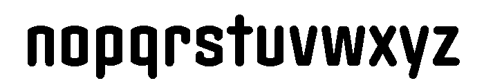 Clicker Condensed Bold Font LOWERCASE