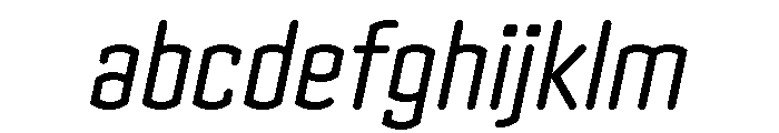Clicker Condensed Book Italic FONT