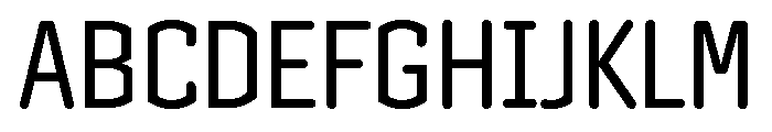 Clicker Condensed Book Font UPPERCASE