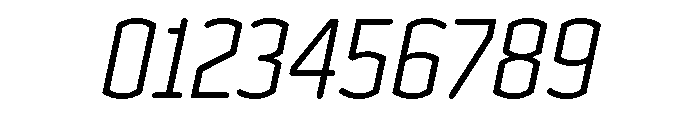 Clicker Condensed Light Italic Font OTHER CHARS