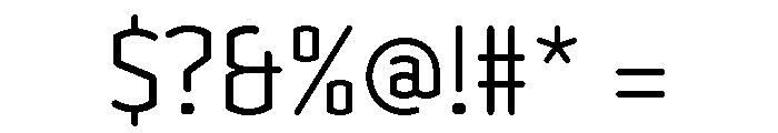 Clicker Condensed Light Font OTHER CHARS