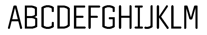 Clicker Condensed Light Font UPPERCASE