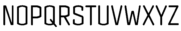 Clicker Condensed Light Font UPPERCASE
