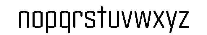 Clicker Condensed Light Font LOWERCASE