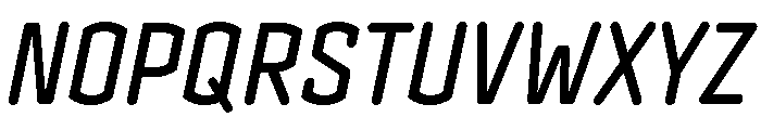 Clicker Condensed Medium Italic Font UPPERCASE