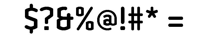 Clicker Condensed Semi Bold Font OTHER CHARS