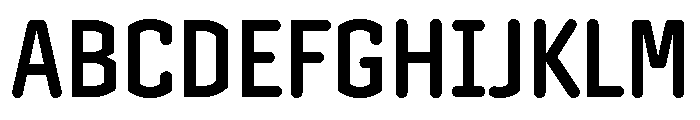 Clicker Condensed Semi Bold Font UPPERCASE