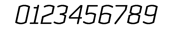 Clicker Light Italic Font OTHER CHARS
