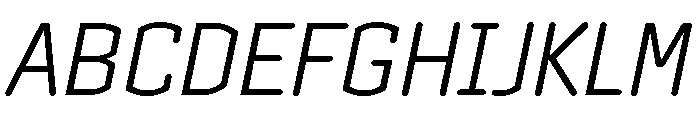 Clicker Light Italic Font UPPERCASE