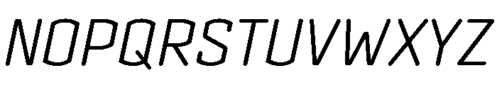 Clicker Light Italic Font UPPERCASE