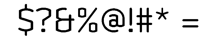 Clicker Light Font OTHER CHARS