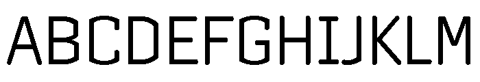 Clicker Light Font UPPERCASE