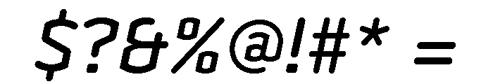 Clicker Medium Italic Font OTHER CHARS