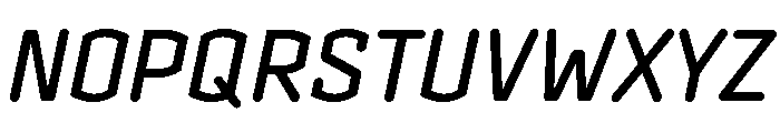 Clicker Medium Italic Font UPPERCASE