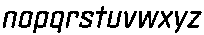 Clicker Medium Italic Font LOWERCASE
