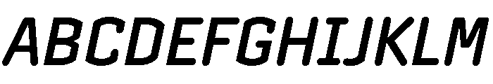 Clicker Semi Bold Italic Font UPPERCASE