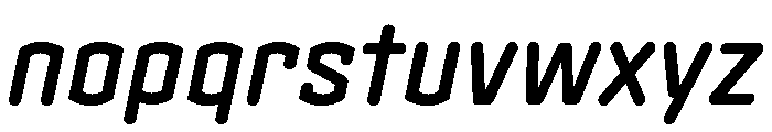 Clicker Semi Bold Italic Font LOWERCASE