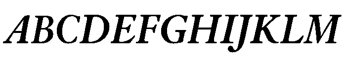 Cloister Bold Italic Font UPPERCASE