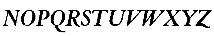 Cloister Bold Italic Font UPPERCASE