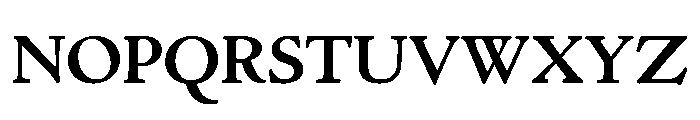 Cloister Bold Font UPPERCASE