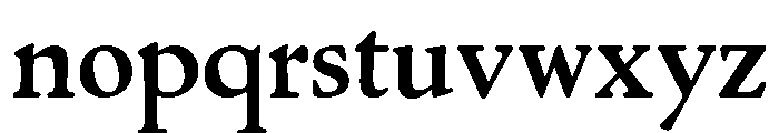 Cloister Bold Font LOWERCASE