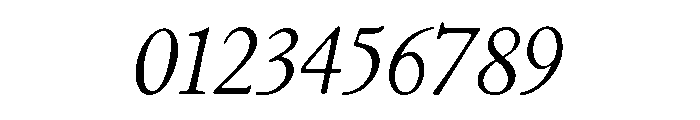 Cloister Light Italic Font OTHER CHARS
