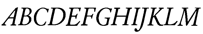 Cloister Regular Italic Font UPPERCASE
