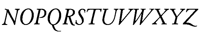 Cloister Regular Italic Font UPPERCASE