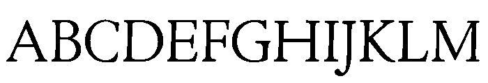 Cloister Regular Font UPPERCASE