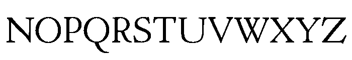 Cloister Regular Font UPPERCASE