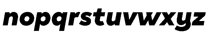 Clother Black Italic Font LOWERCASE