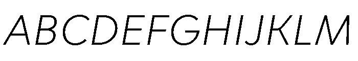 Clother Light Italic Font UPPERCASE