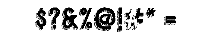 Cluster Regular Font OTHER CHARS