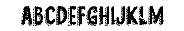 Cluster Regular Font UPPERCASE