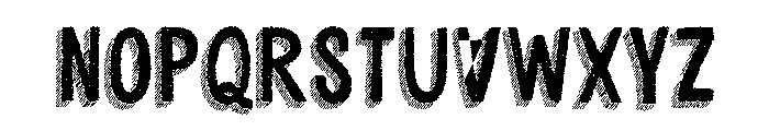Cluster Regular Font UPPERCASE