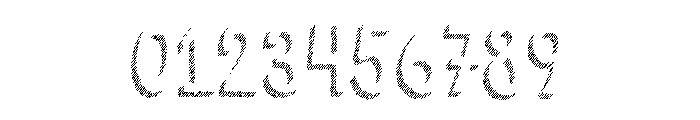 Cluster Shadow 123 Font OTHER CHARS