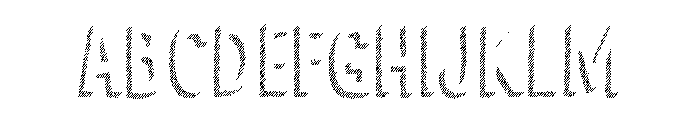 Cluster Shadow 123 Font UPPERCASE