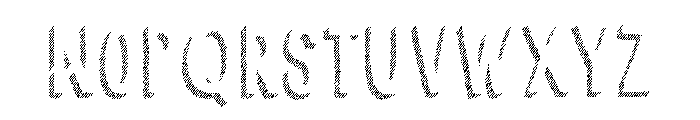 Cluster Shadow 123 Font LOWERCASE
