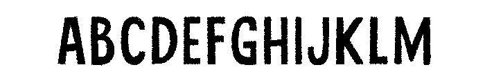 Cluster Solo 3 Font UPPERCASE