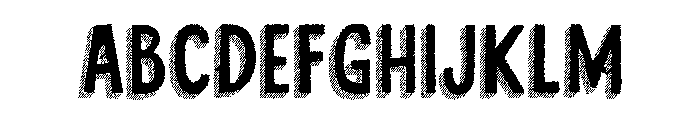 Cluster Too Font UPPERCASE