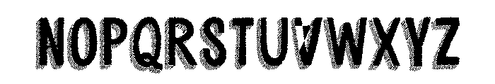 Cluster Too Font UPPERCASE