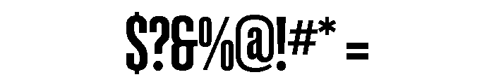 Clydesdale Bold Font OTHER CHARS