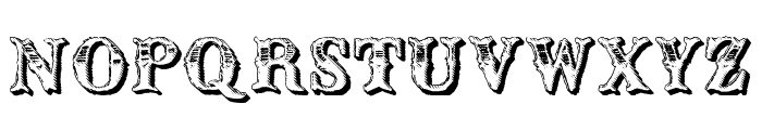 CM Old Western Shadow Font UPPERCASE