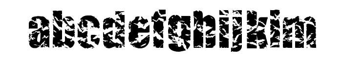 CMCorruged Font LOWERCASE